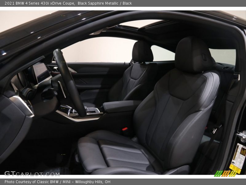 Front Seat of 2021 4 Series 430i xDrive Coupe