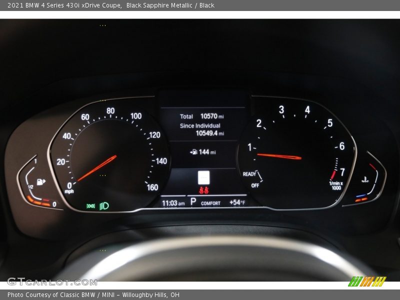  2021 4 Series 430i xDrive Coupe 430i xDrive Coupe Gauges