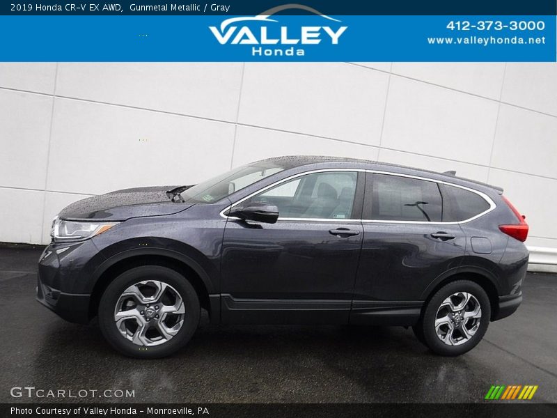 Gunmetal Metallic / Gray 2019 Honda CR-V EX AWD
