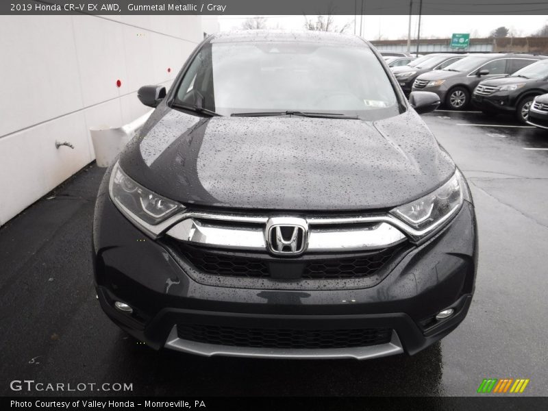 Gunmetal Metallic / Gray 2019 Honda CR-V EX AWD