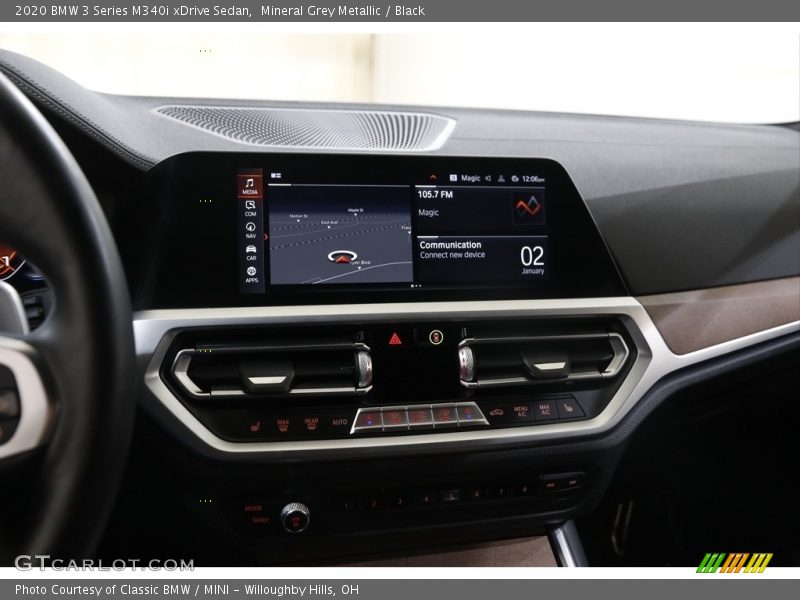 Mineral Grey Metallic / Black 2020 BMW 3 Series M340i xDrive Sedan