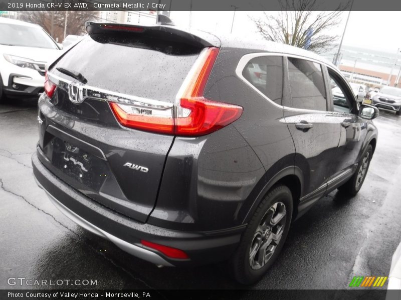 Gunmetal Metallic / Gray 2019 Honda CR-V EX AWD