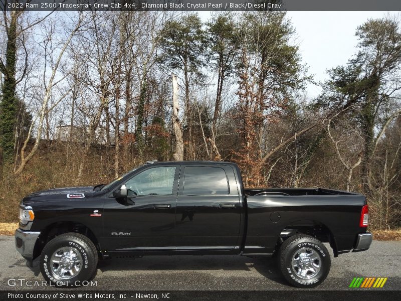 Diamond Black Crystal Pearl / Black/Diesel Gray 2022 Ram 2500 Tradesman Crew Cab 4x4