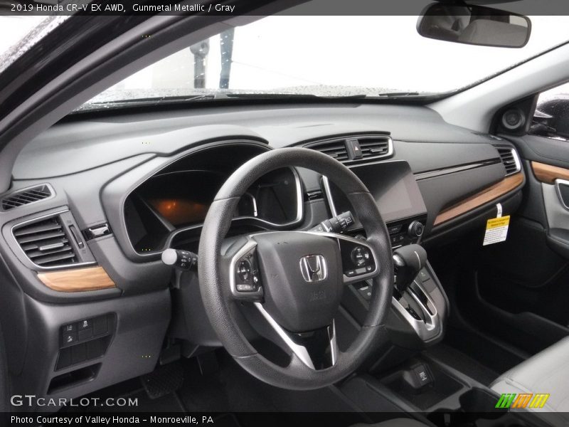 Gunmetal Metallic / Gray 2019 Honda CR-V EX AWD