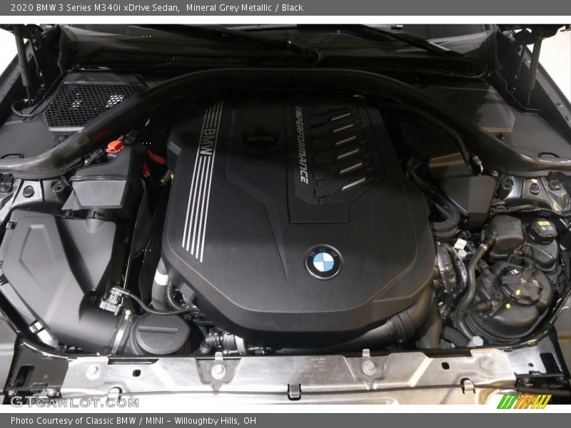 Mineral Grey Metallic / Black 2020 BMW 3 Series M340i xDrive Sedan
