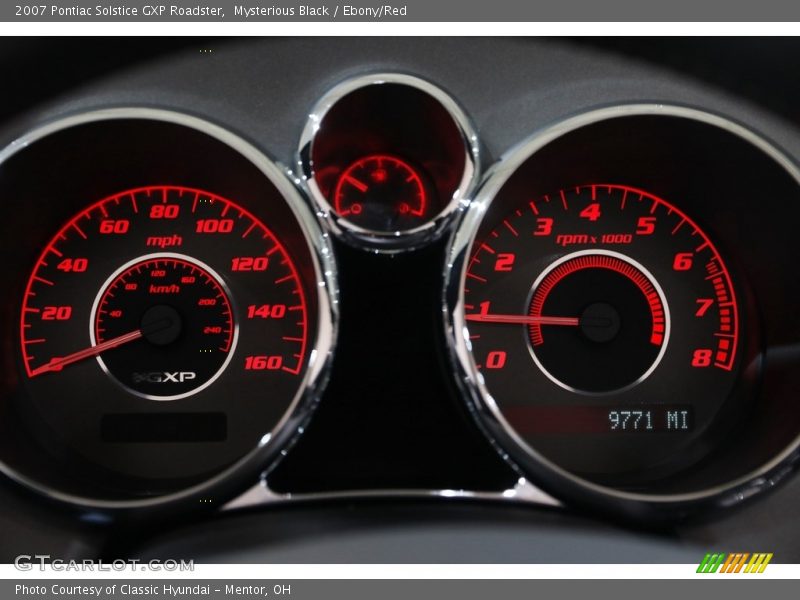 Mysterious Black / Ebony/Red 2007 Pontiac Solstice GXP Roadster