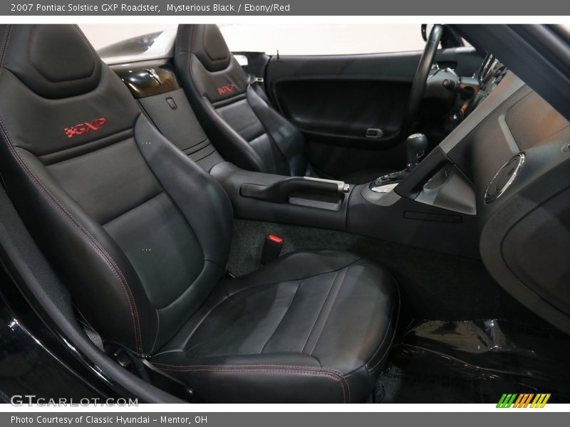 Mysterious Black / Ebony/Red 2007 Pontiac Solstice GXP Roadster