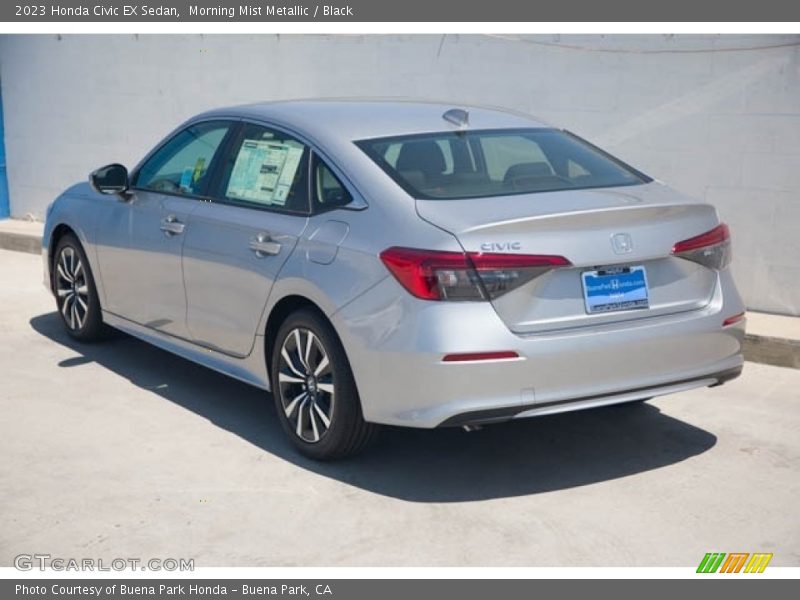 Morning Mist Metallic / Black 2023 Honda Civic EX Sedan