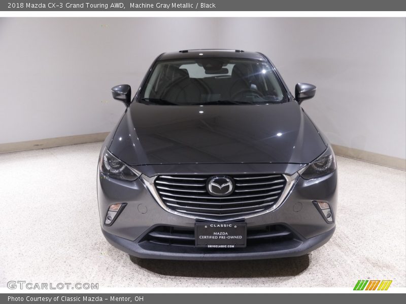 Machine Gray Metallic / Black 2018 Mazda CX-3 Grand Touring AWD