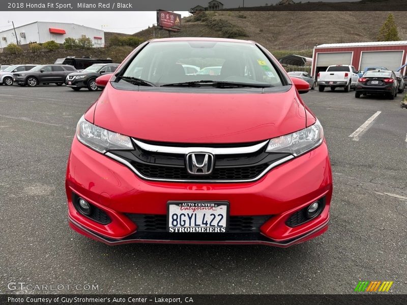Milano Red / Black 2018 Honda Fit Sport