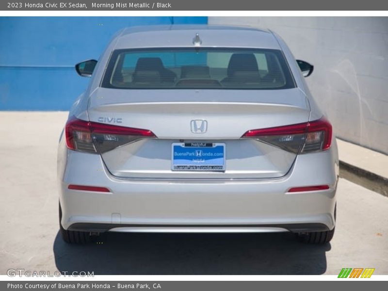 Morning Mist Metallic / Black 2023 Honda Civic EX Sedan