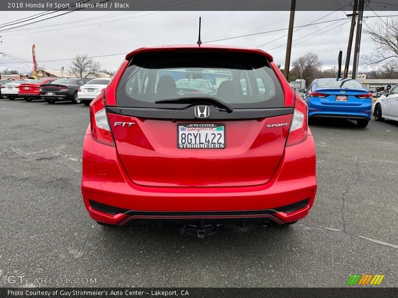 Milano Red / Black 2018 Honda Fit Sport