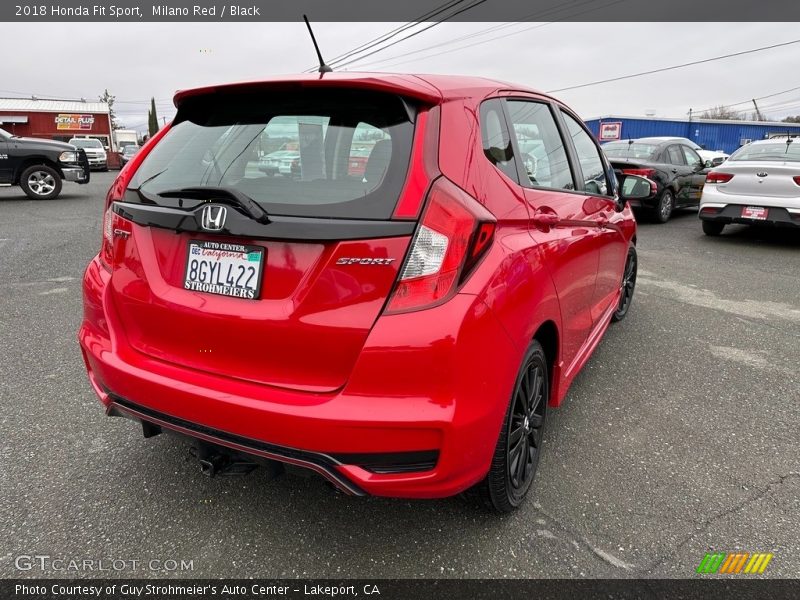 Milano Red / Black 2018 Honda Fit Sport