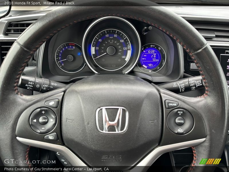 Milano Red / Black 2018 Honda Fit Sport