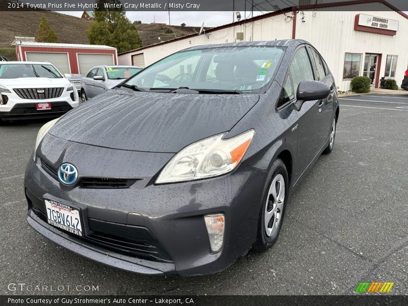 Winter Gray Metallic / Misty Gray 2014 Toyota Prius Five Hybrid