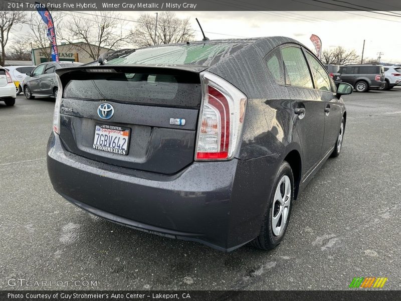 Winter Gray Metallic / Misty Gray 2014 Toyota Prius Five Hybrid