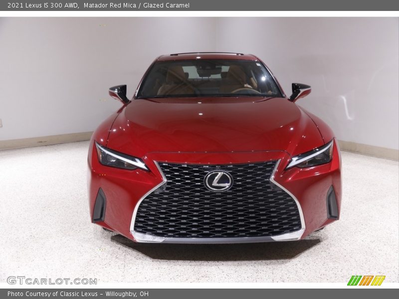 Matador Red Mica / Glazed Caramel 2021 Lexus IS 300 AWD