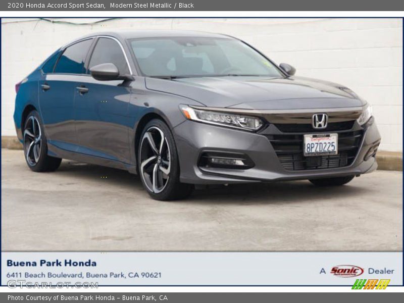 Modern Steel Metallic / Black 2020 Honda Accord Sport Sedan