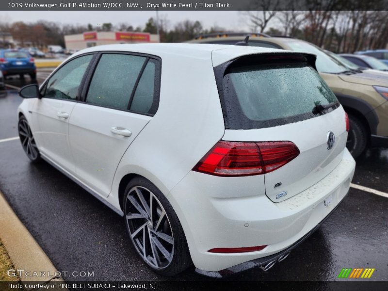 Oryx White Pearl / Titan Black 2019 Volkswagen Golf R 4Motion W/DCC. NAV.
