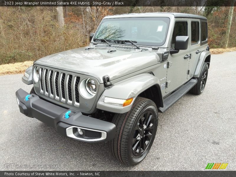 Sting-Gray / Black 2023 Jeep Wrangler Unlimited Sahara 4XE Hybrid
