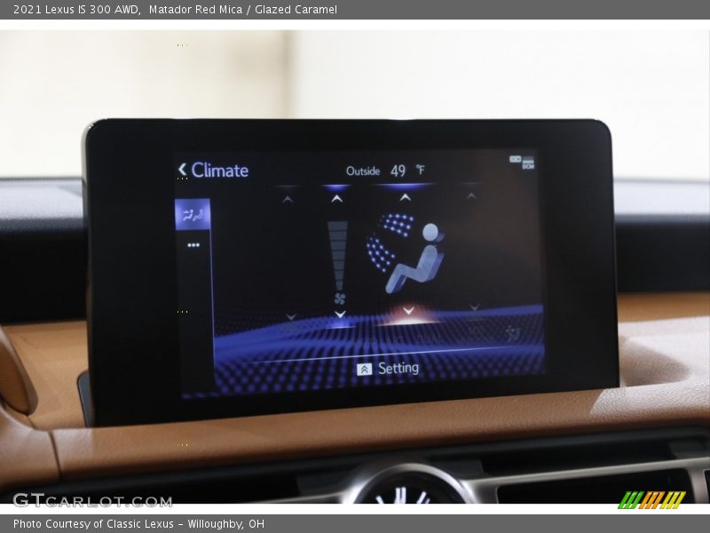 Controls of 2021 IS 300 AWD