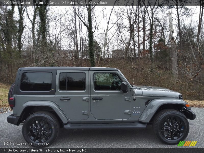 Sting-Gray / Black 2023 Jeep Wrangler Unlimited Sahara 4XE Hybrid