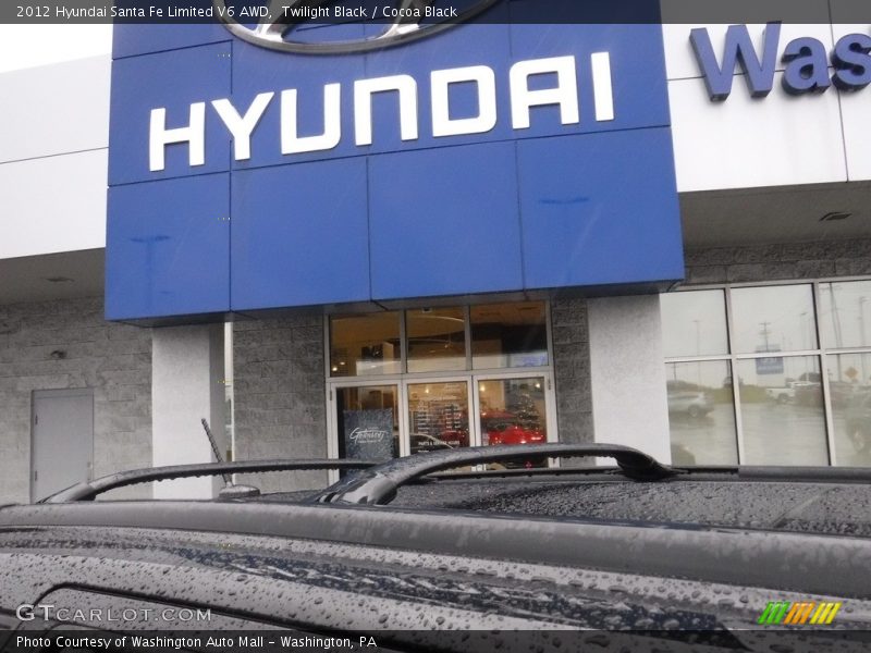 Twilight Black / Cocoa Black 2012 Hyundai Santa Fe Limited V6 AWD