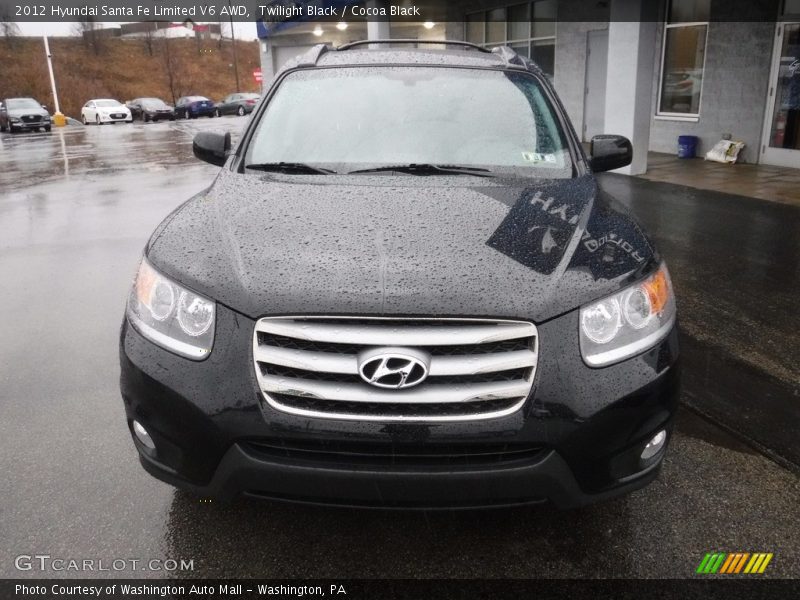Twilight Black / Cocoa Black 2012 Hyundai Santa Fe Limited V6 AWD