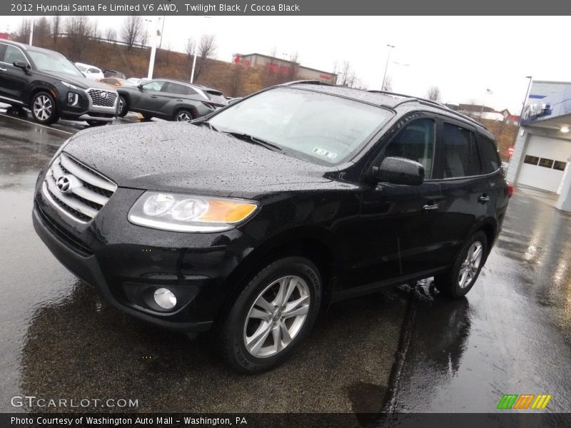 Twilight Black / Cocoa Black 2012 Hyundai Santa Fe Limited V6 AWD