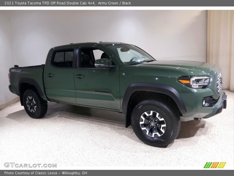 Army Green / Black 2021 Toyota Tacoma TRD Off Road Double Cab 4x4