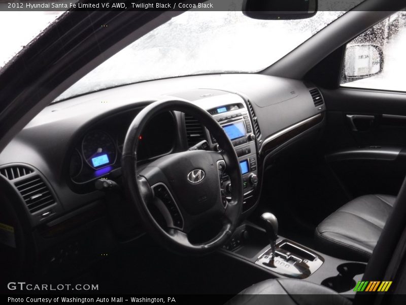 Twilight Black / Cocoa Black 2012 Hyundai Santa Fe Limited V6 AWD