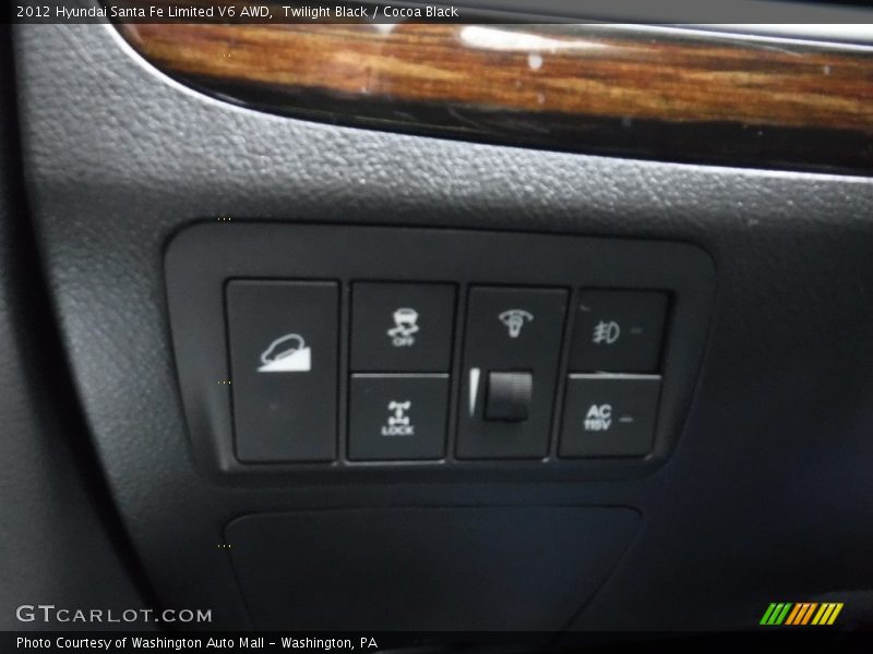 Twilight Black / Cocoa Black 2012 Hyundai Santa Fe Limited V6 AWD