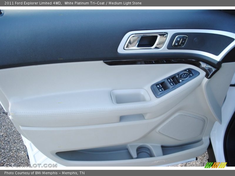 White Platinum Tri-Coat / Medium Light Stone 2011 Ford Explorer Limited 4WD