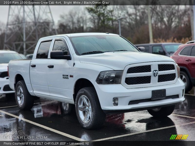 Bright White / Black/Diesel Gray 2016 Ram 1500 Express Crew Cab 4x4