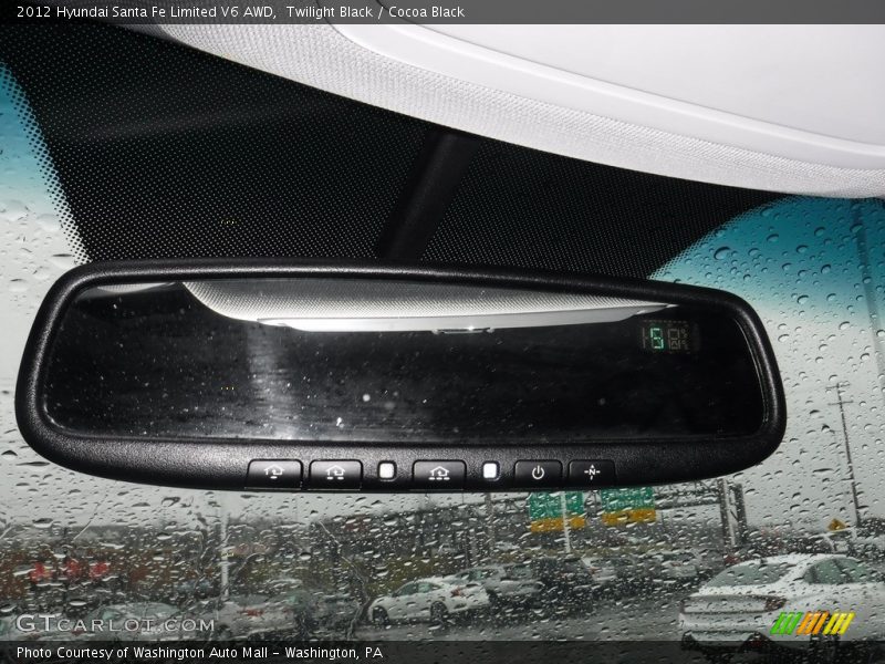 Twilight Black / Cocoa Black 2012 Hyundai Santa Fe Limited V6 AWD
