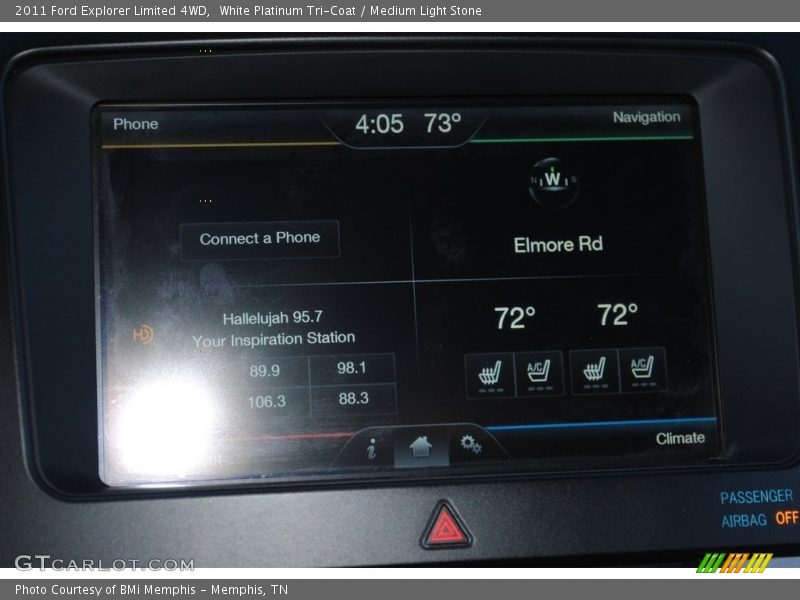 White Platinum Tri-Coat / Medium Light Stone 2011 Ford Explorer Limited 4WD