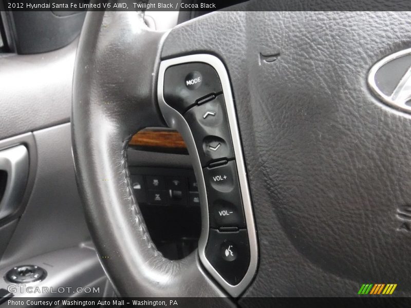 Twilight Black / Cocoa Black 2012 Hyundai Santa Fe Limited V6 AWD