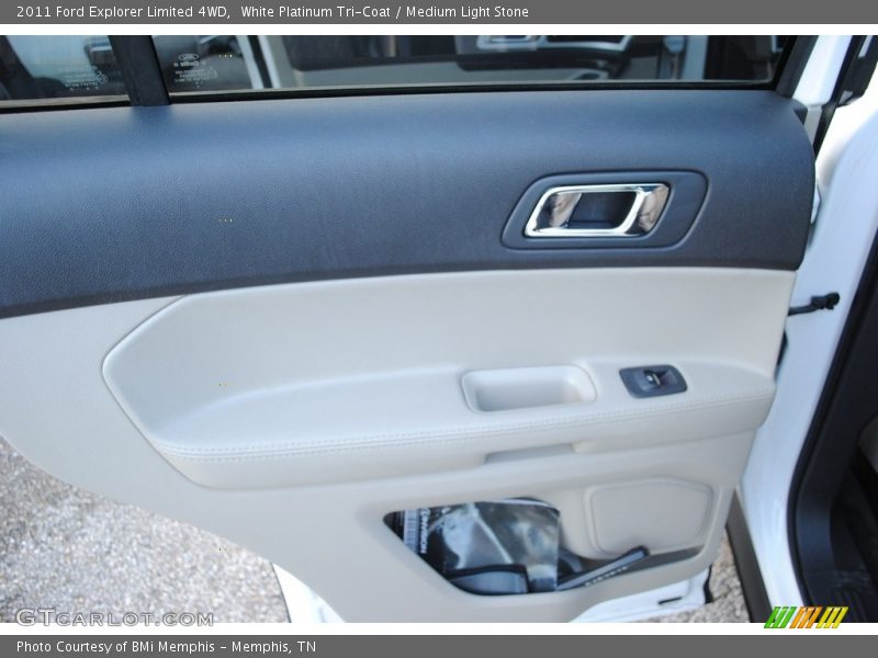 White Platinum Tri-Coat / Medium Light Stone 2011 Ford Explorer Limited 4WD