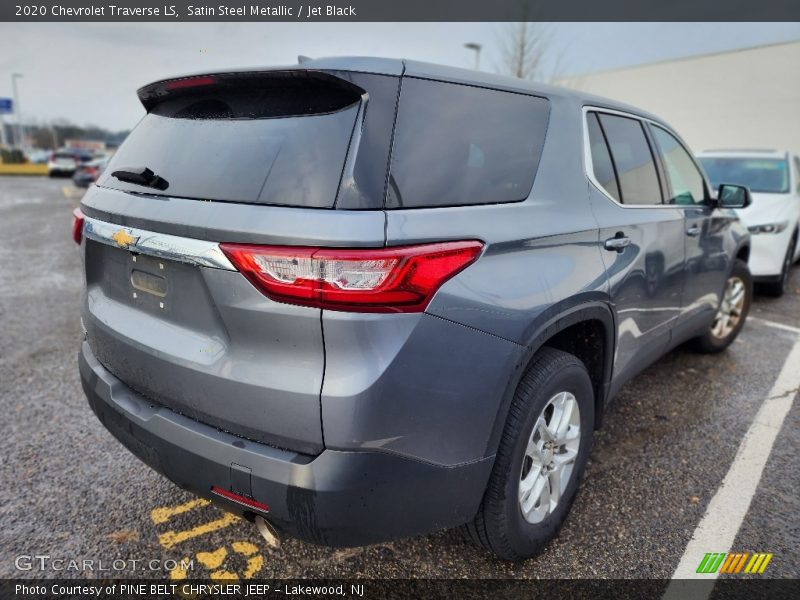 Satin Steel Metallic / Jet Black 2020 Chevrolet Traverse LS