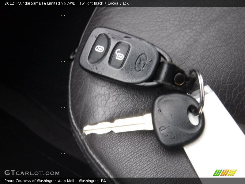 Twilight Black / Cocoa Black 2012 Hyundai Santa Fe Limited V6 AWD