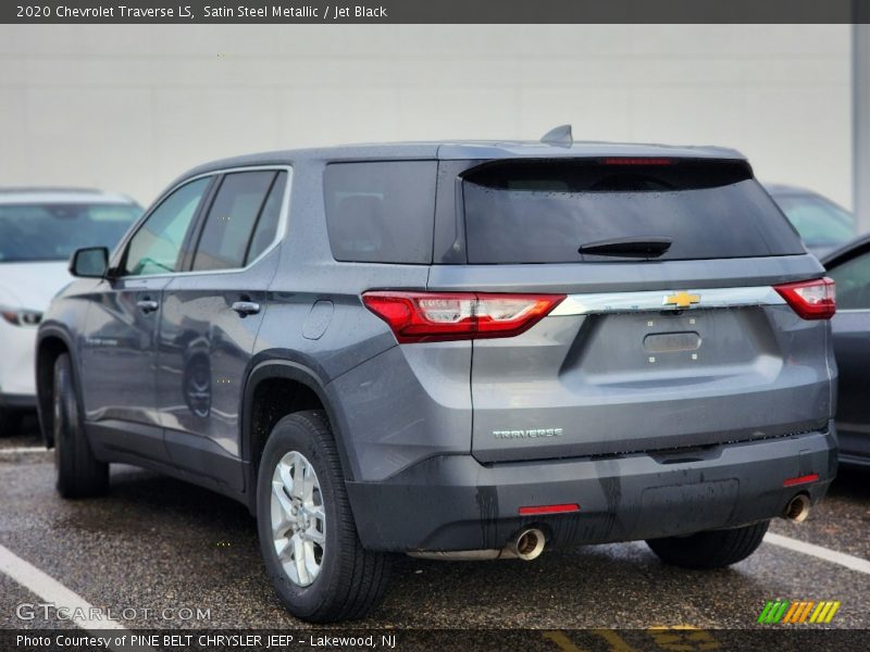 Satin Steel Metallic / Jet Black 2020 Chevrolet Traverse LS