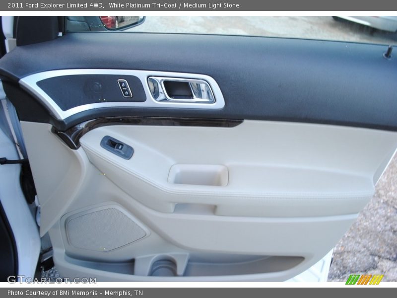White Platinum Tri-Coat / Medium Light Stone 2011 Ford Explorer Limited 4WD