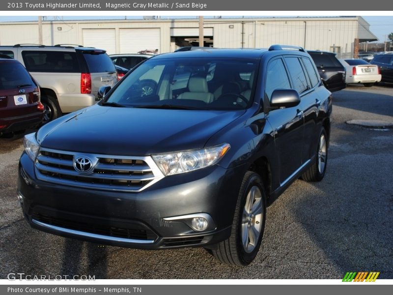 Magnetic Gray Metallic / Sand Beige 2013 Toyota Highlander Limited