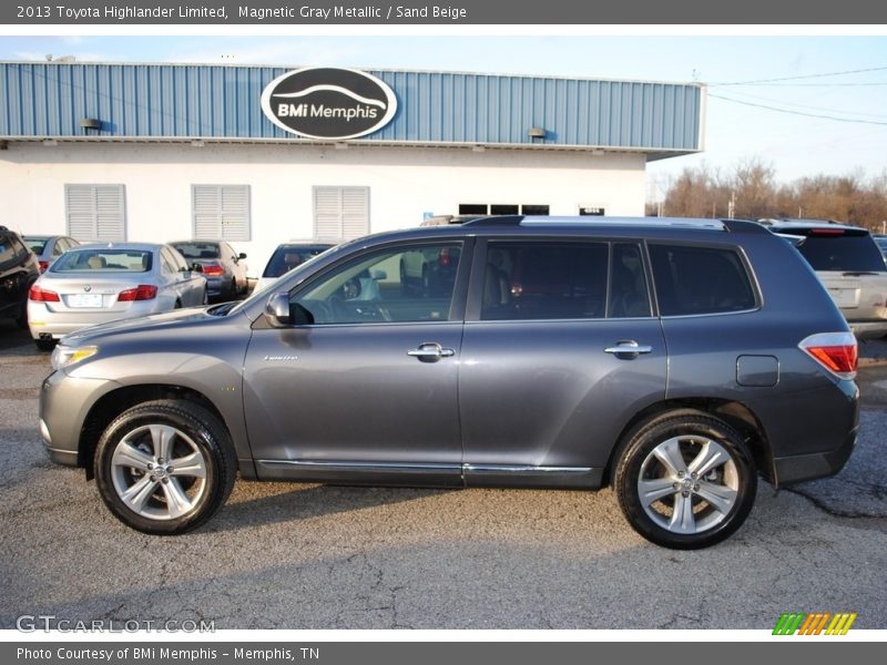 Magnetic Gray Metallic / Sand Beige 2013 Toyota Highlander Limited