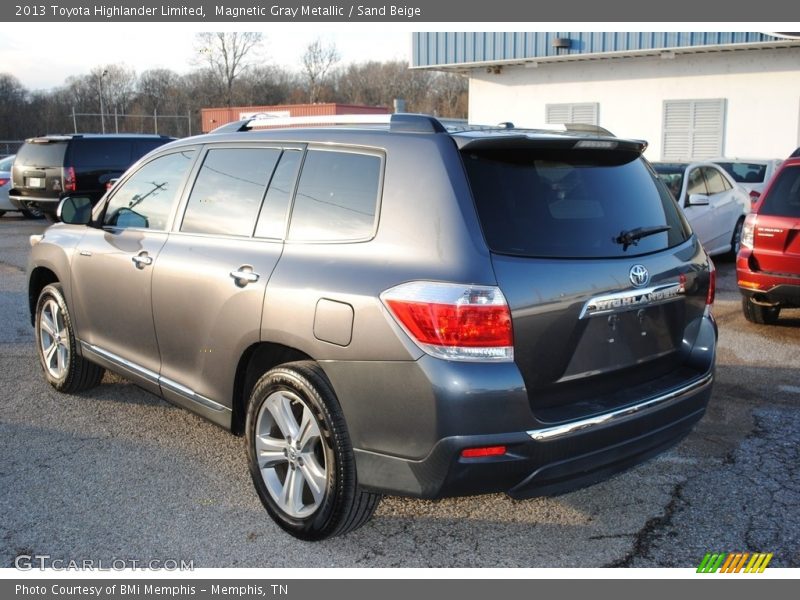 Magnetic Gray Metallic / Sand Beige 2013 Toyota Highlander Limited