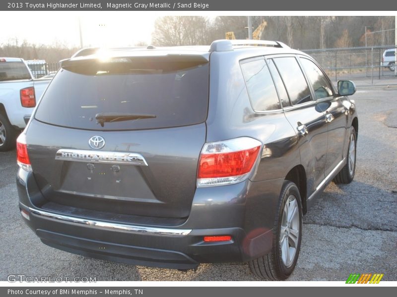 Magnetic Gray Metallic / Sand Beige 2013 Toyota Highlander Limited