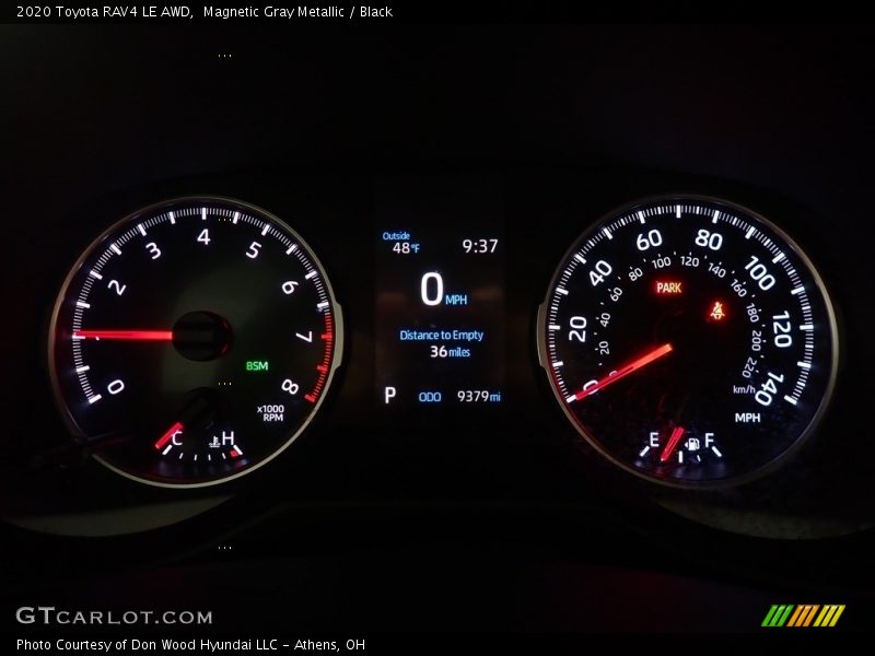 Magnetic Gray Metallic / Black 2020 Toyota RAV4 LE AWD