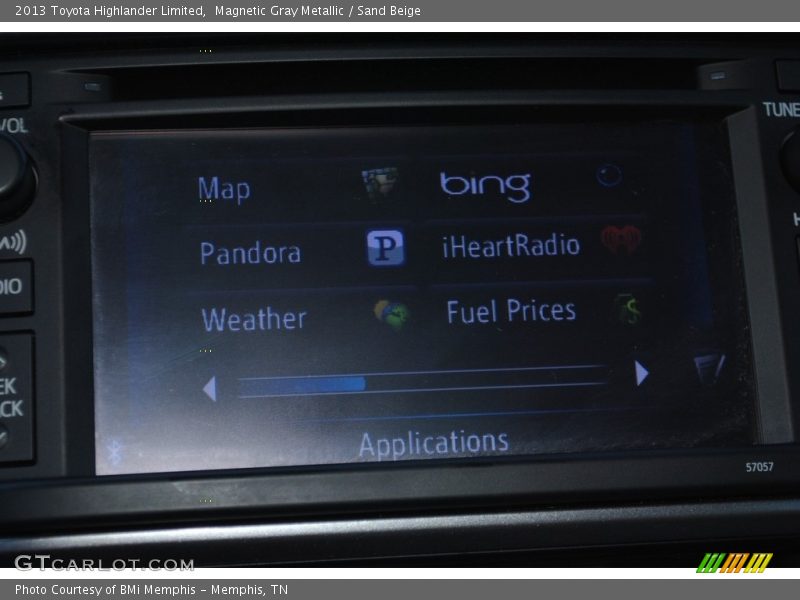 Magnetic Gray Metallic / Sand Beige 2013 Toyota Highlander Limited