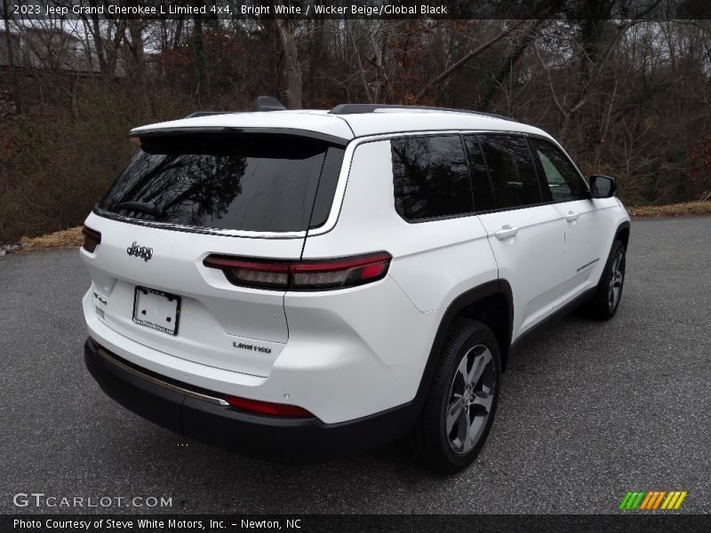Bright White / Wicker Beige/Global Black 2023 Jeep Grand Cherokee L Limited 4x4