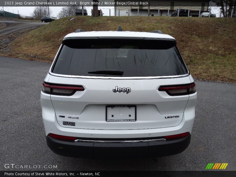 Bright White / Wicker Beige/Global Black 2023 Jeep Grand Cherokee L Limited 4x4